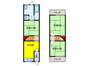 間取図 石橋貸家