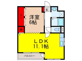 間取図 ヴィラしんべえ２番館