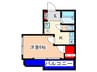 ハイランド上町 1Kの間取り