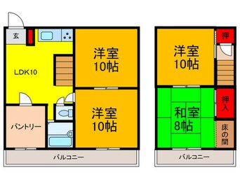 間取図 プラムハイツ１号棟