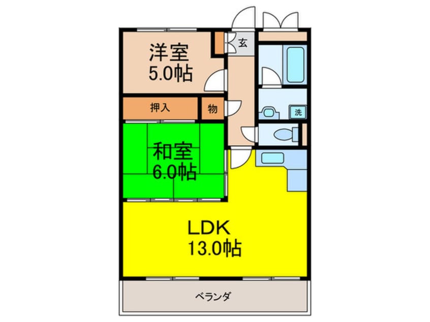 間取図 エクセレント都Ⅰ