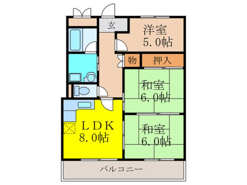 間取図 エクセレント都Ⅰ