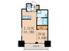 ノルデンハイム同心 1LDKの間取り
