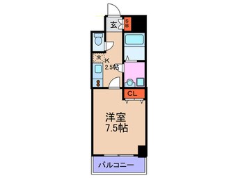 間取図 アスヴェル梅田WEST(802)