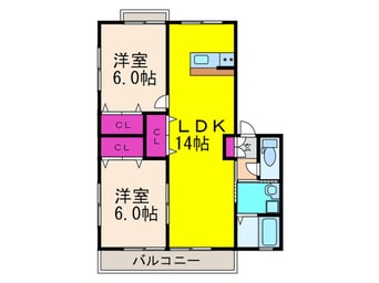 間取図 サンメゾン