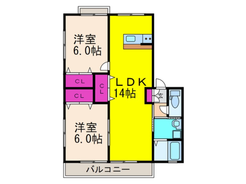 間取図 サンメゾン