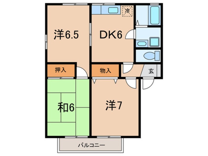 間取図 セジュールK　A棟