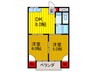 シティハイツ星ヶ丘 2DKの間取り