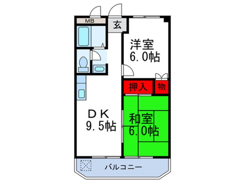 間取図 ハイツモリヤマ