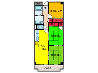 間取図 パストラルタツミⅡ