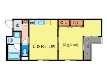 間取図 Ａｎ・Ｄａｎ・ｔｅ烏丸七条