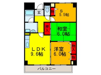 間取図 アム－ル新石切