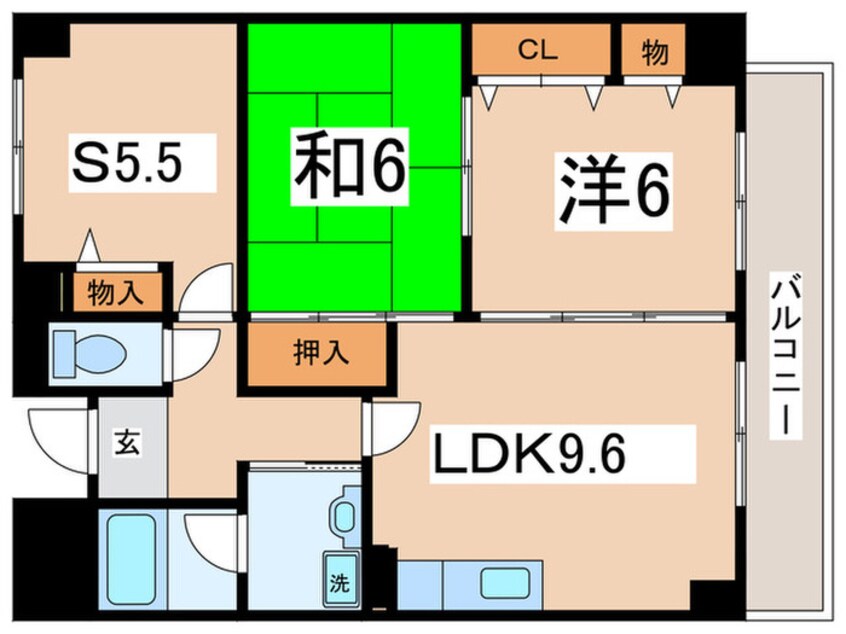 間取図 アム－ル新石切