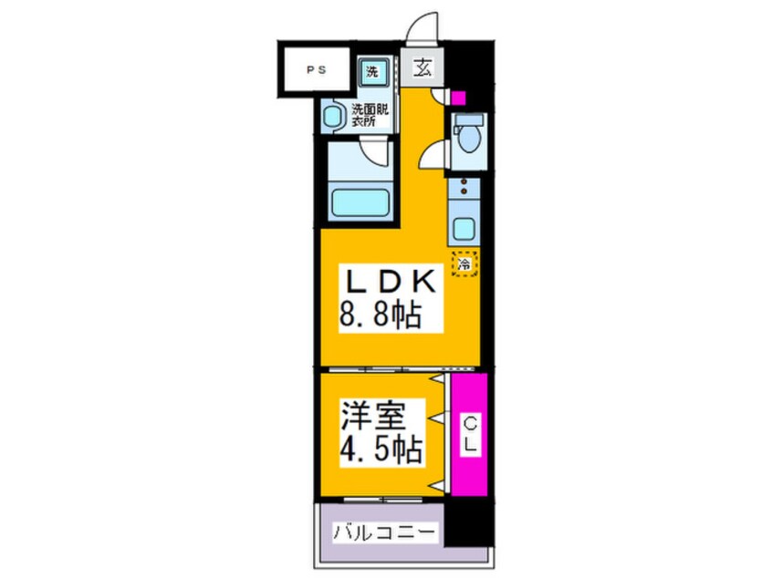 間取図 Warm天下茶屋