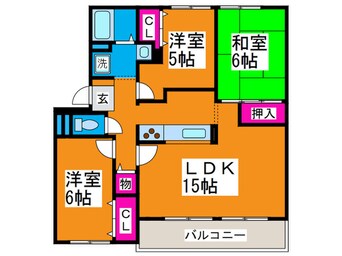 間取図 ハイツ藤原5