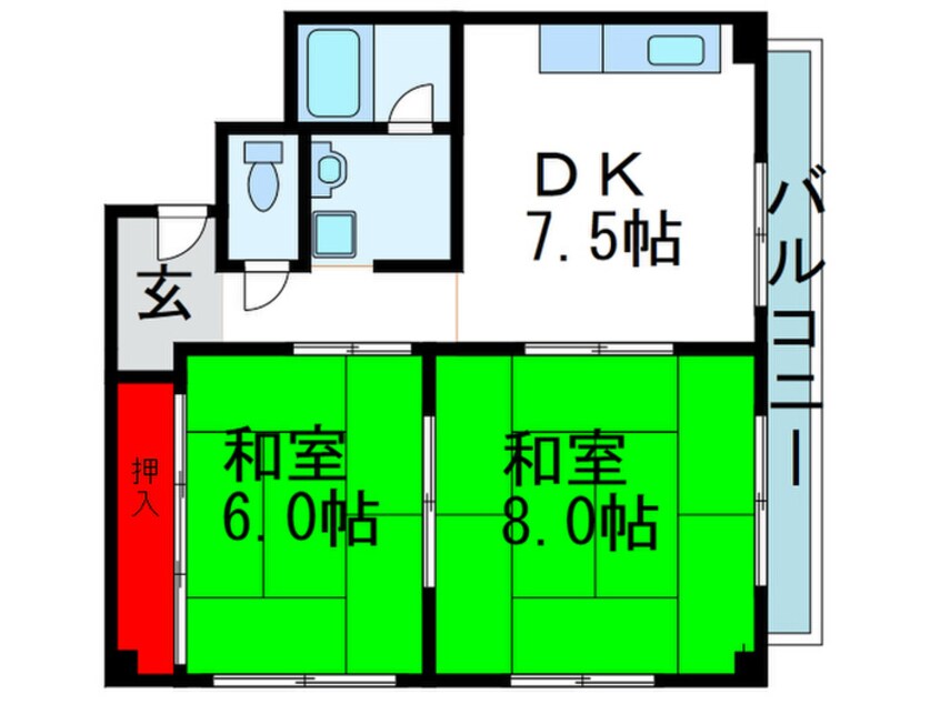 間取図 マツシマビル