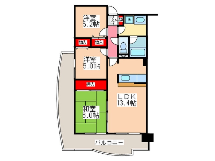 間取り図 アルブル新石切