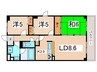 ヌカタコルンウエスト 3LDKの間取り