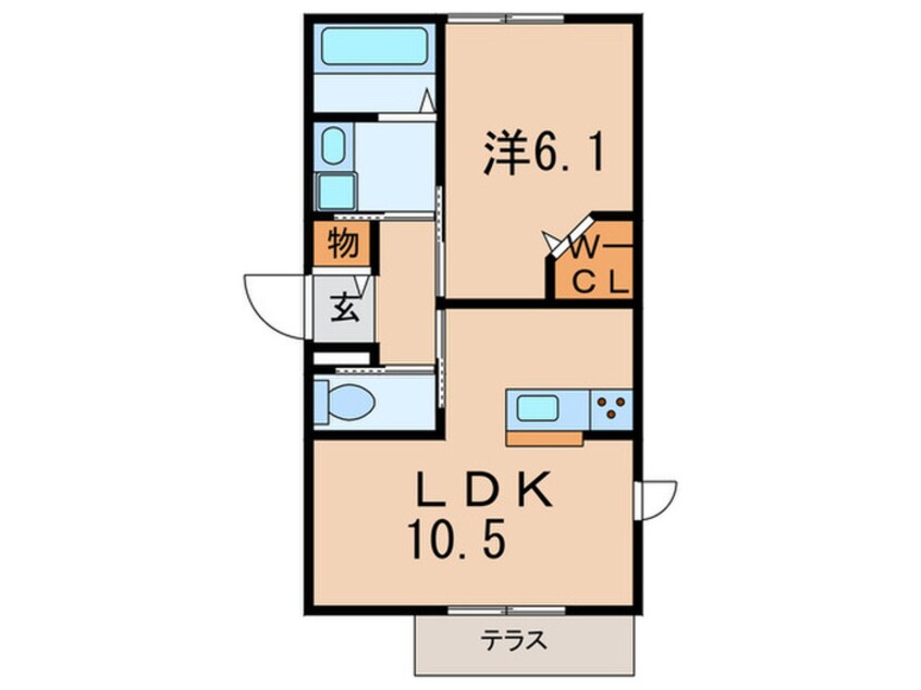 間取図 シャロームナカムラ３番館　北棟
