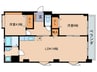 TOKUDA　MANSION 2LDKの間取り
