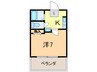 ニュープレジデント藤澤 1Kの間取り