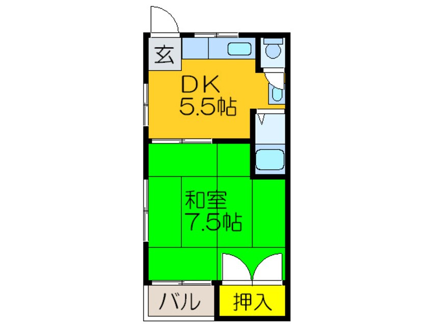 間取図 日比野ハイツ