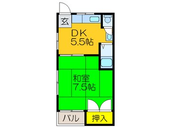 間取図 日比野ハイツ