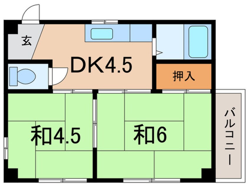 間取図 サンパレス２１甲子園