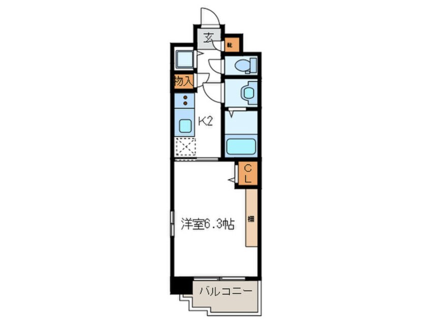 間取図 La　Douceur桜川