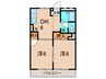 信雄マンション 2DKの間取り