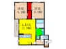 ラ　ヴィベール 2LDKの間取り