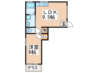 間取図 ＣＳガーデン羽曳野