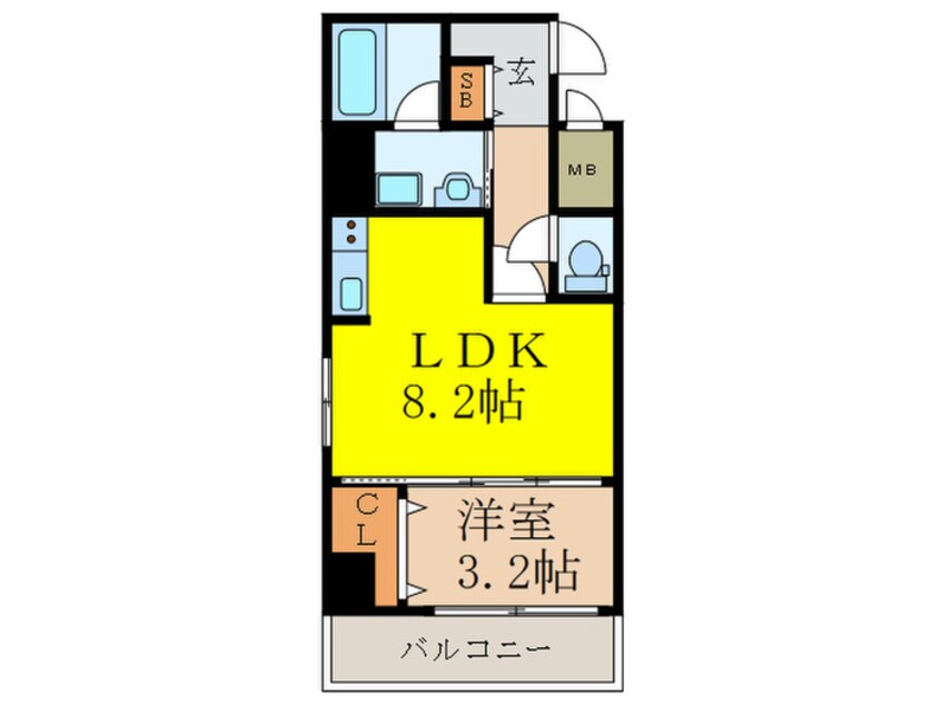 間取図 アンフィニＸＶ江坂レジデンス