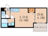 Ｔ.Ａ下神泉苑町 1LDKの間取り