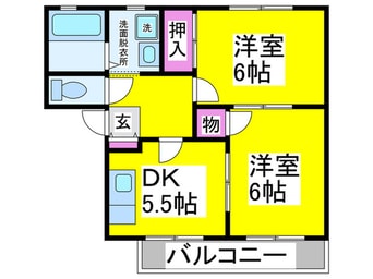 間取図 ラフォ－レ深井