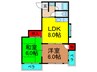シャトラン香里園 2LDKの間取り