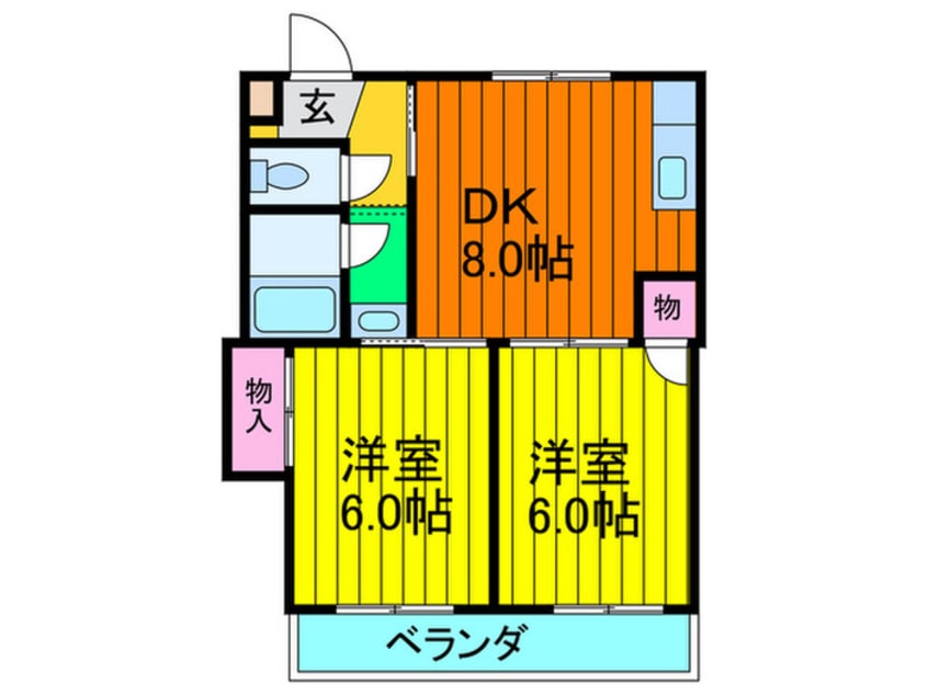 間取図 シャトラン香里園