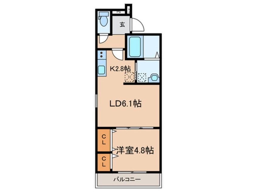 間取図 仮)フジパレス尼崎西浦公園南