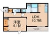 E-STAGE 1LDKの間取り