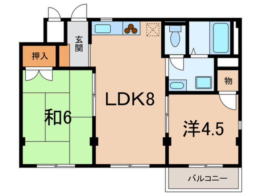 間取図 ハイツ北町