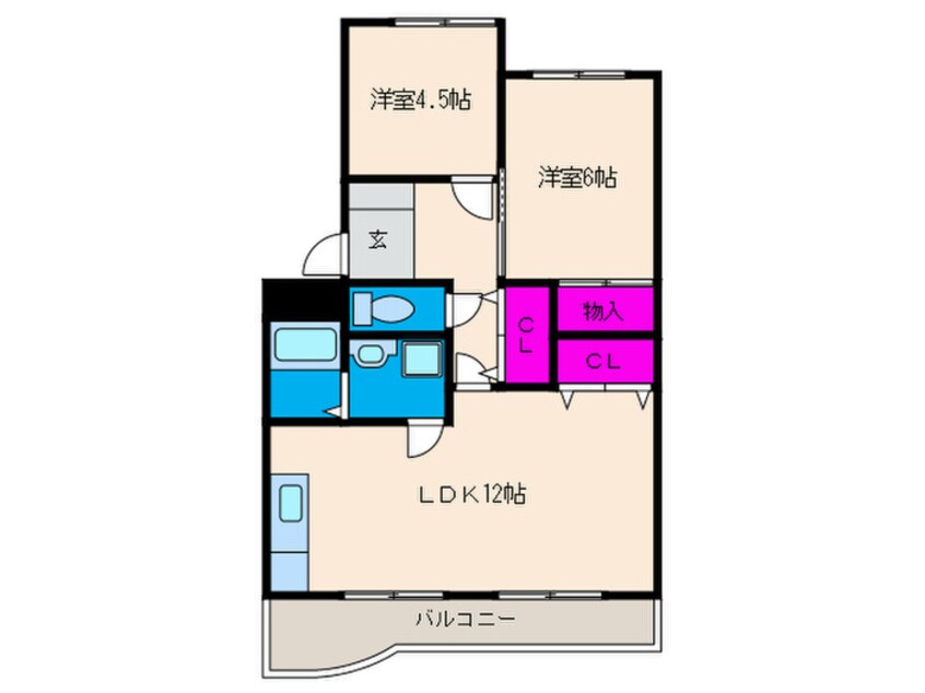 間取図 第一桜井ヒルサイドハイツＡ棟