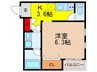 F+style大蓮南1号館 1Rの間取り