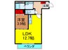 エトワール磐船 1LDKの間取り