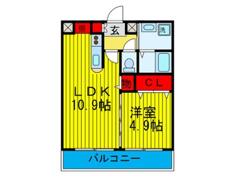 間取図 エトワール磐船