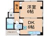 一楽ハイツ 1DKの間取り