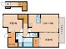 PressoKATATA 2LDKの間取り
