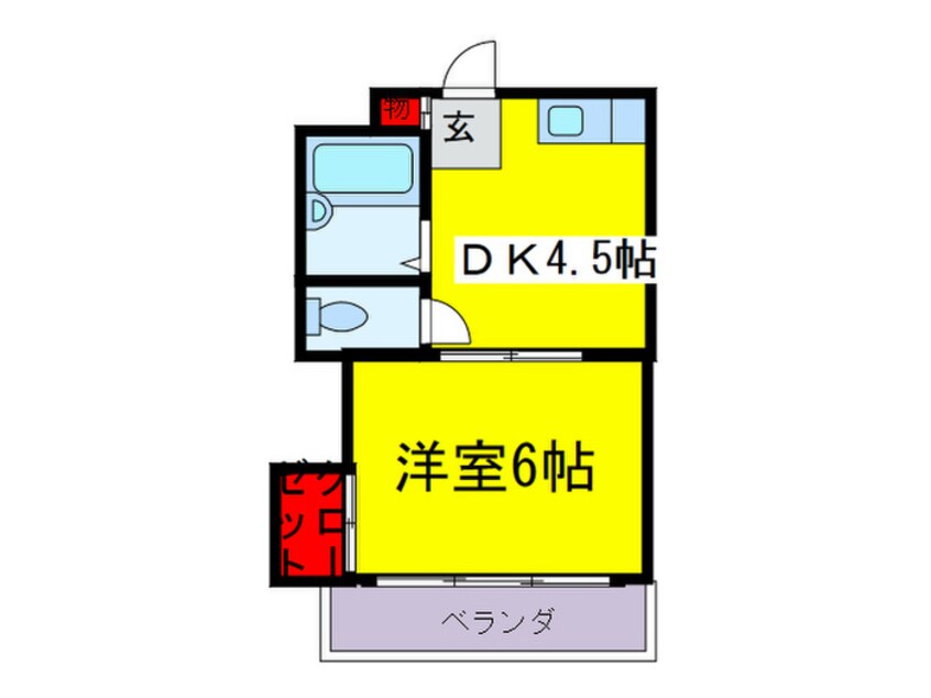 間取図 ラフォーレ桜宮Ⅱ