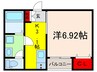 F+style大蓮南2号館 1Kの間取り