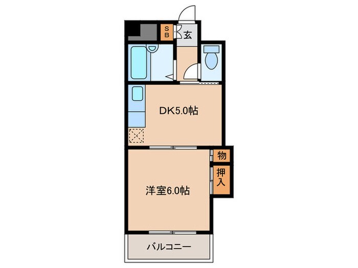 間取り図 ローズコーポ天満東