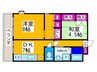 ＢＬＯＣＫ１９ 2DKの間取り